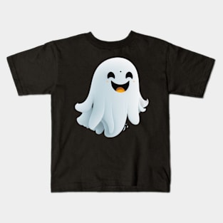 Cute and happy ghost Kids T-Shirt